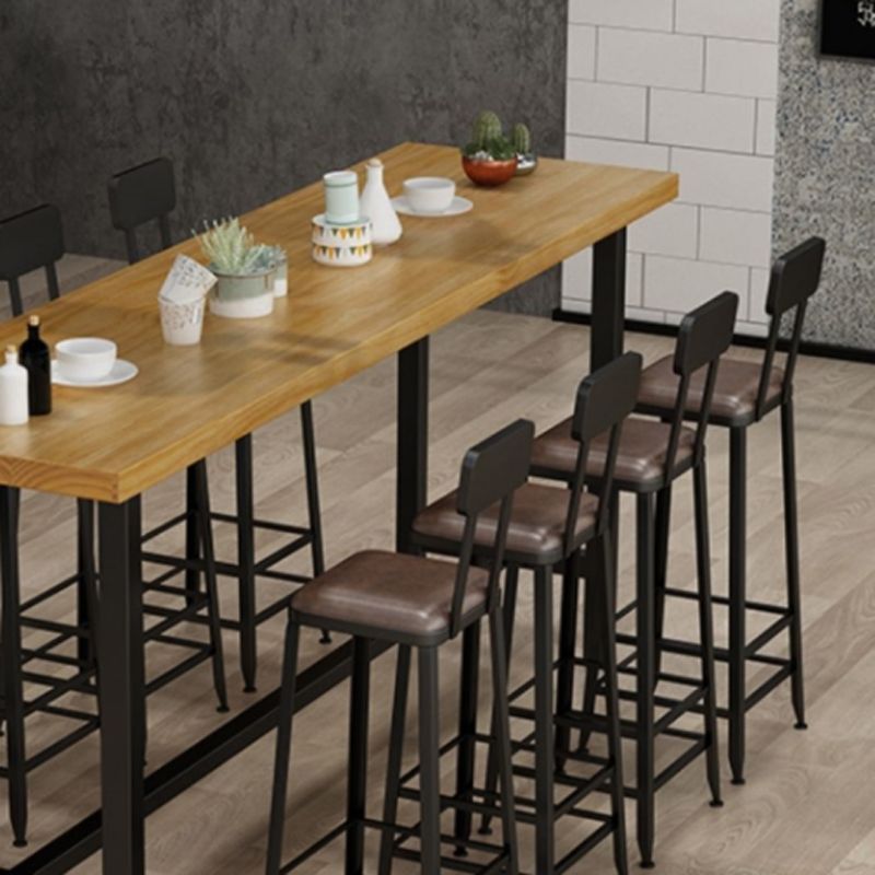 1/2/6/7/9/11 Pièces Table et tabouret Rectangle Glam Glam Wood Counter High