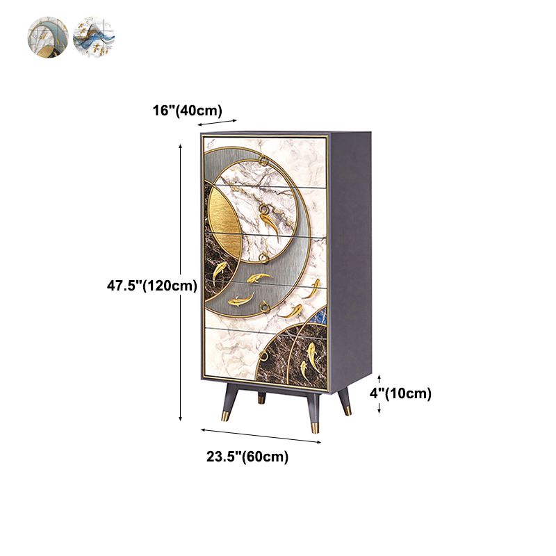 Birch Wood Wohnzimmer Sideboardschrank moderner Buffet -Serverschrank mit Schubladen