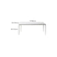 Modern 1/2/5/7 Pieces Dining Room Table Rectangle Stone Furniture in White