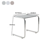 Tavolo da corner in vetro modernistico in vetro in metallo c laterale per soggiorno