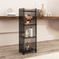 Glam Closed Back Standard Bookshelf Shelves Included Acrylic Bookcase