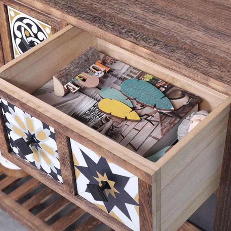 Mid-Century Modern Console Table Rectangle Console Table Floor Shelf Clearhalo 'Console Tables' 'console_tables' 'Entry & Mudroom Furniture' 'furn' 'furn_console_tables' 'Furniture' 1200x1200_ea85d27e-b08b-49d7-a991-f24e71adf496