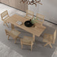 Solid Wood Contemporary Dining Table Rectangular Dining Table with 4 Legs Clearhalo ' dining_table' 'Dining Tables & Seating' 'Dining Tables' 'furn' 'furn_dining_table' 'Furniture' 'furniture_dining_table' 'Kitchen & Dining Furniture' 'kitchen&dining_furn' 'kitchen' 'kitchen_dining_table' 1200x1200_ea86089c-7044-49fb-ae75-284e6b88f0d9