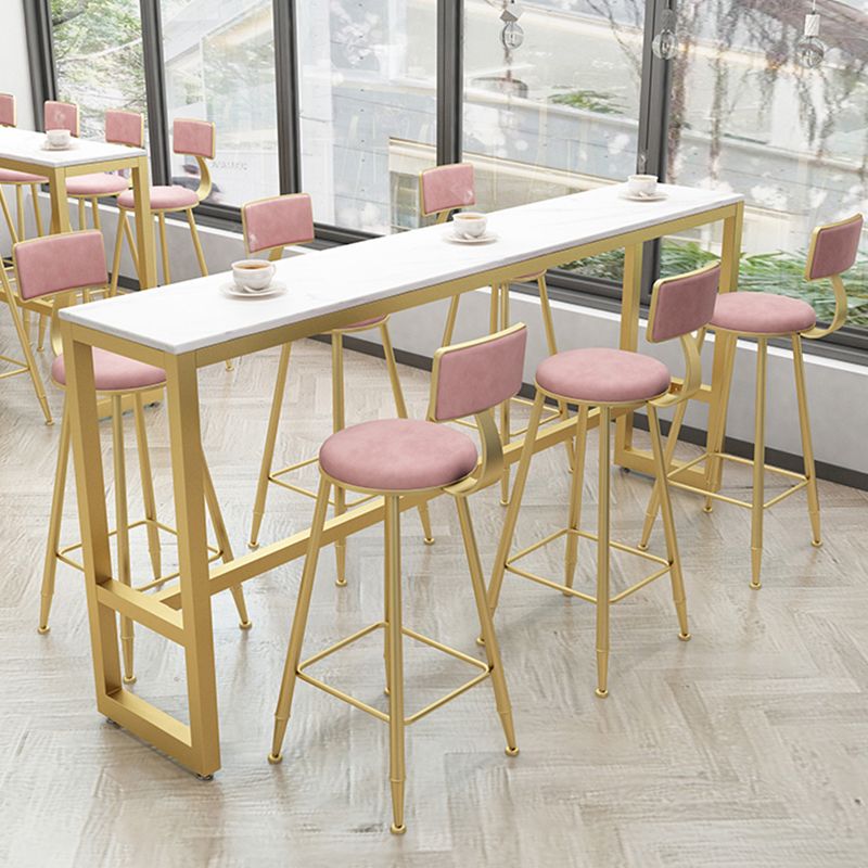 Sgabelli da bar in metallo bassa schiena sgabelli da bar a bracciale con poggiapiedi