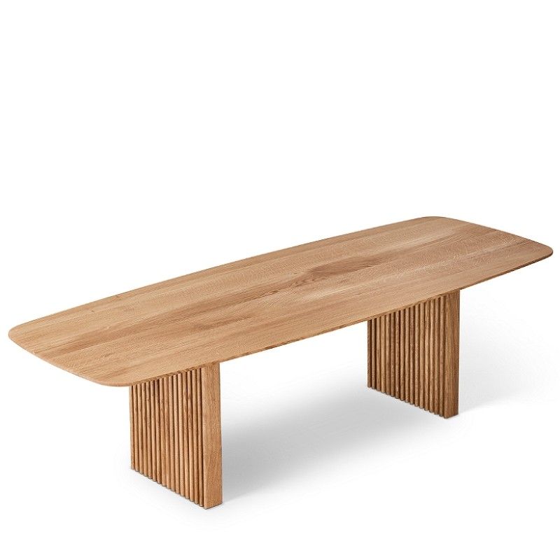 Rectangle Casual Dining Table Wood Color Double Pedestal with Solid Wood Clearhalo ' dining_table' 'Dining Tables & Seating' 'Dining Tables' 'furn' 'furn_dining_table' 'Furniture' 'furniture_dining_table' 'Kitchen & Dining Furniture' 'kitchen&dining_furn' 'kitchen' 'kitchen_dining_table' 1200x1200_ea883beb-2182-43a3-9d83-20fc1a37bf00