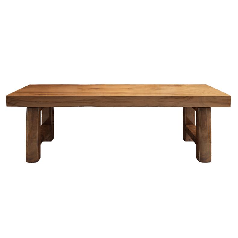 Simple Solid Wood Brown Dining Table Rectangle Shape Standard Dining Table for Kitchen Clearhalo ' dining_table' 'Dining Tables & Seating' 'Dining Tables' 'furn' 'furn_dining_table' 'Furniture' 'furniture_dining_table' 'Kitchen & Dining Furniture' 'kitchen&dining_furn' 'kitchen' 'kitchen_dining_table' 1200x1200_ea89996c-e3ce-46de-bcb1-e96fa12e63e2