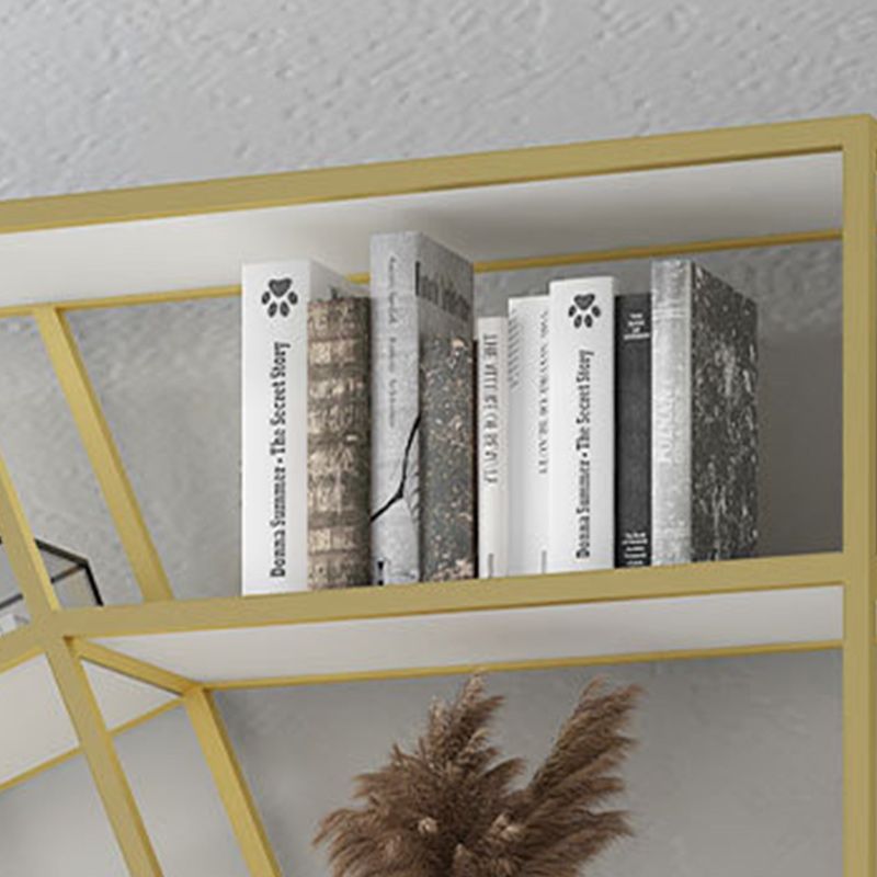 Modern Metal Bookcase Open Shelf Bookshelf for Living Room 70.9" H X 11.8" W Clearhalo 'Bookcases' 'furn' 'furn_bookcases' 'Furniture' 'Office Furniture' 1200x1200_ea8b884f-e500-488a-b2b8-d84320bc50c9