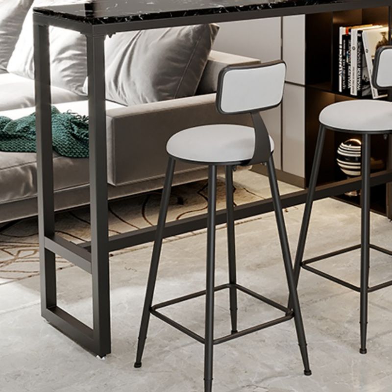 Marble Indoor Counter-height Pub Table Rectangle Footrest Bar Dining Table Clearhalo 'Bar Furniture' 'Bar Tables' 'bar_tables' 'furn' 'furn_bar_tables' 'Furniture' 'furniture_bar_tables' 'Kitchen & Dining Furniture' 1200x1200_ea8ca928-9990-45e2-87d4-981b963fe0da