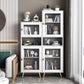 Engineered Glam Wood Bookcase White Standard Shelf with Door