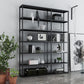 9.84"W Bookshelf Open Back Modern Style Bookcase for Home and Office Clearhalo 'Bookcases' 'furn' 'furn_bookcases' 'Furniture' 'furniture_bookcases' 'Office Furniture' 1200x1200_ea8f4306-936f-4736-80a0-2aa2026bb3cf