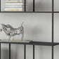 Estantería de metal moderna Etagere Open Shelf Bookcase in Burnish