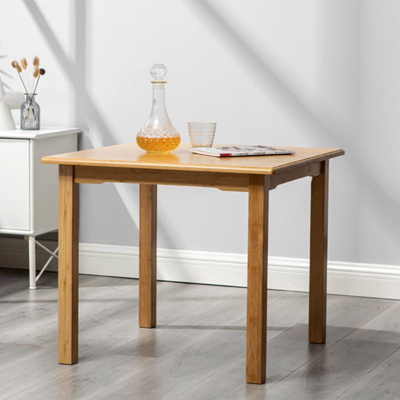Modern Rectangle Dining Table for Home Brown Wood Dinette Table