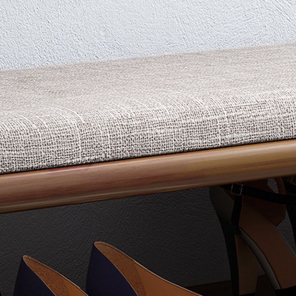 Mid-Century Modern Seating Bench Rubberwood Shoe Storage Rectangle Entryway Bench Clearhalo 'Benches' 'Chairs & Seating' 'furn' 'furn_benches' 'Furniture' 'Living Room Furniture' 1200x1200_ea92d595-dee7-4167-984b-28a9643af9ea