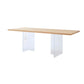 Modern 1/5 Pieces Dining Set Rectangle Pine Wood Dining Table for Kitchen Living Room
