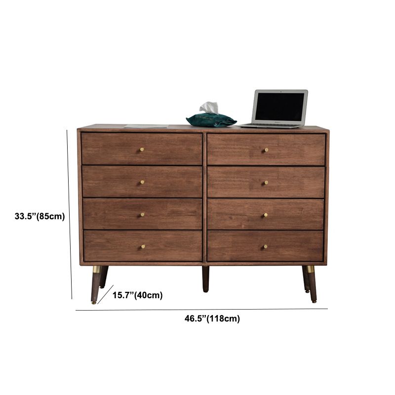 Traditional Horizontal Double Dresser Wood Storage Bachelor Chest for Bedroom Clearhalo 'Bedroom Furniture' 'Dressers & Chests' 'dressers_chests' 'furn' 'furn_dressers_chests' 'Furniture' 1200x1200_ea962b23-18ef-4ccc-9962-d7e942dfb263