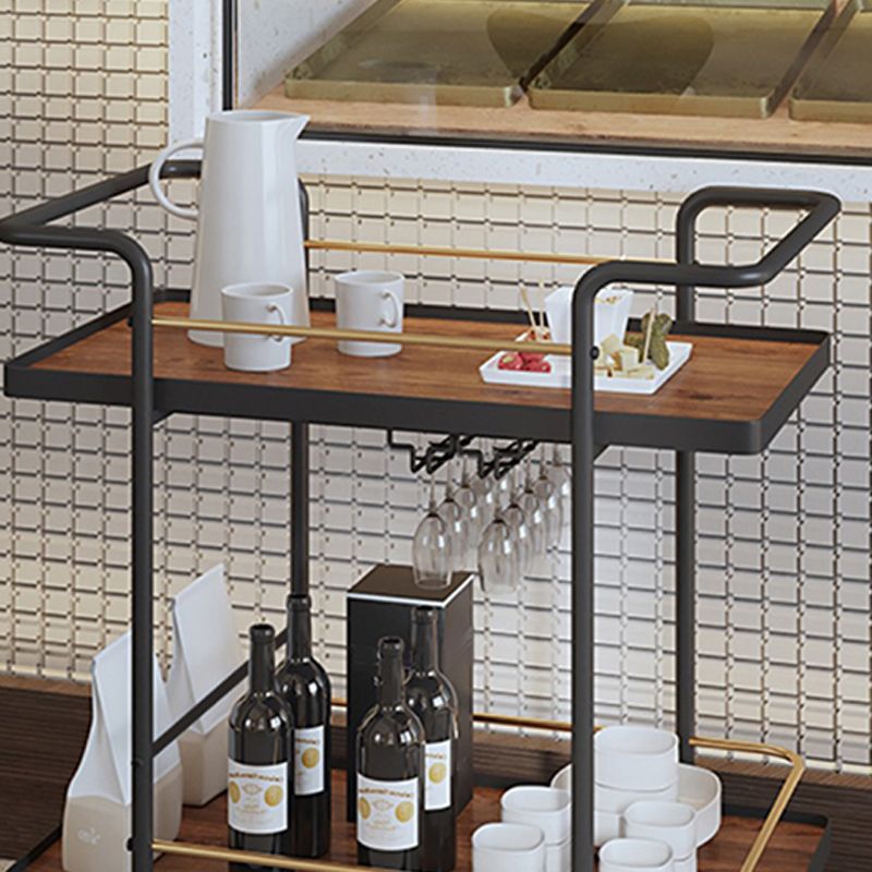Modern Style Metal Prep Table 33.86"H Rolling Prep Table with Open Storage Clearhalo 'furn' 'furn_kitchen_islands_carts' 'Furniture' 'Kitchen & Dining Furniture' 'Kitchen Islands & Carts' 'kitchen_islands_carts' 1200x1200_ea966cdd-abe2-4e0a-b2a9-d1303326add5