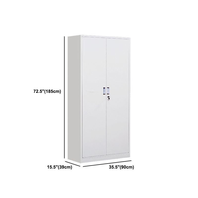 Archivo de metal de gabinete vertical moderno con estantes de almacenamiento