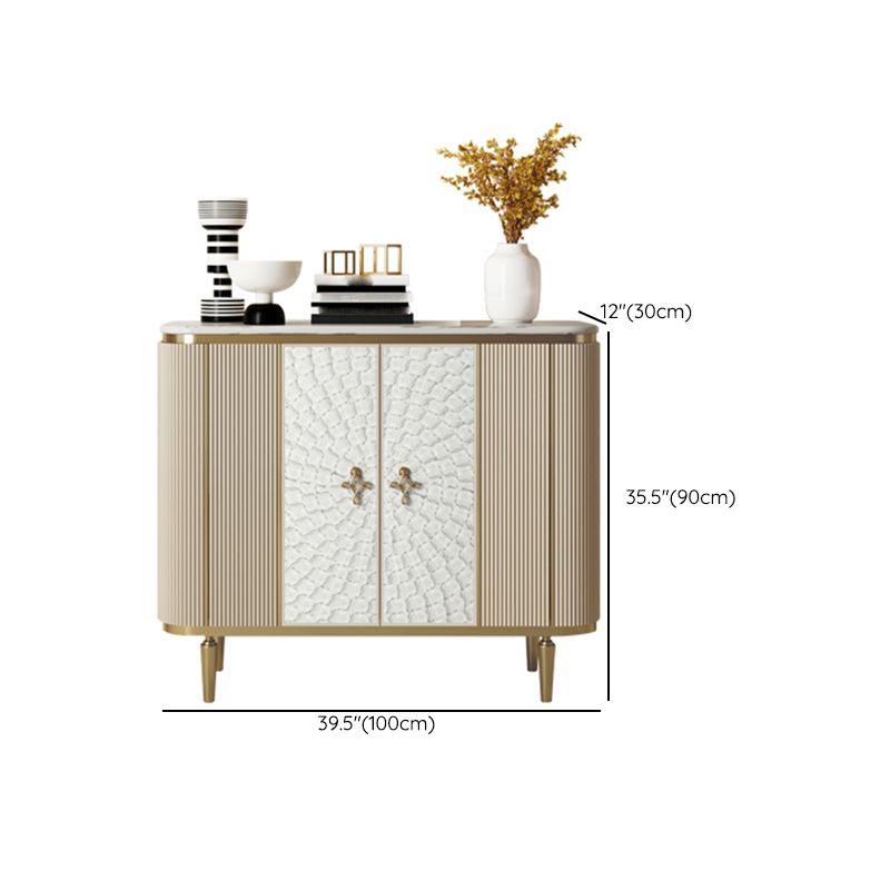 Modern Style Wooden Storage Sideboard Cabinet with Marble Top Clearhalo 'buffet_sideboard' 'Buffets & Sideboards' 'furn' 'furn_buffet_sideboard' 'Furniture' 'Kitchen & Dining Furniture' 1200x1200_ea976ed9-1b44-4053-8600-2588a01fed3b