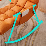 Chaise de basculement contemporain chaise à ossature métallique Spindle Rocker pour le salon