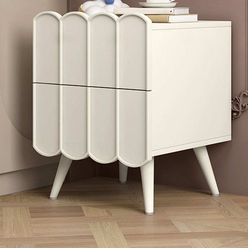 Modern bed nachtkastje faux houten accent tafel nachtkastje met laden