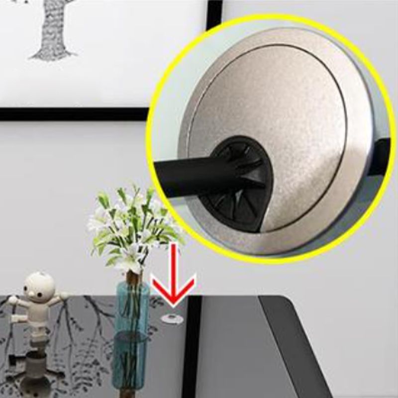 Rectangular Glass Top Office Desk Antique Finish Computer Desk with Metal Legs Clearhalo 'furn' 'furn_office_desk' 'Furniture' 'Office Desks' 'Office Furniture' 'office_desk' 1200x1200_ea9ba3e2-4492-40f6-83fe-c5838dd5a963