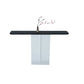 Contemporary Ash Console Accent Table with Rectangle Top for Hall