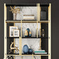 12"W 79"H Bookshelf Glam Style Open Back Bookcase for Study Room Home Office Clearhalo 'Bookcases' 'furn' 'furn_bookcases' 'Furniture' 'furniture_bookcases' 'kitchen' 'kitchen_bookcases' 'Living Room Furniture' 'Office Furniture' 1200x1200_ea9d6727-2e4f-4a8d-aafb-297b2fc6cd81
