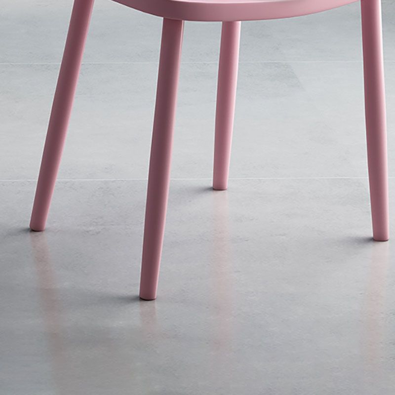 Scandinavian Colorful Windsor Back Side Chair Plastic Dining Armless Chair Clearhalo ' kitchen&dining_furn' 'Dining Chairs' 'Dining Tables & Seating' 'dining_chair' 'furn' 'furn_dining_chair' 'Furniture' 'furniture_dining_chair' 'Kitchen & Dining Furniture' 'kitchen' 1200x1200_ea9e37d8-f58e-48b7-89e8-63b03f87e37b