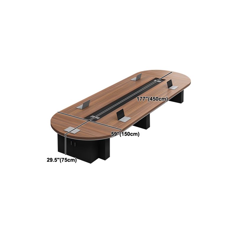 Modern Wood Computer Desk Brown Writing Desk with Hutch for Office Clearhalo 'furn' 'furn_office_desk' 'Furniture' 'Office Desks' 'Office Furniture' 'office_desk' 1200x1200_ea9faed8-0b06-46da-b020-a6136cfe07b6