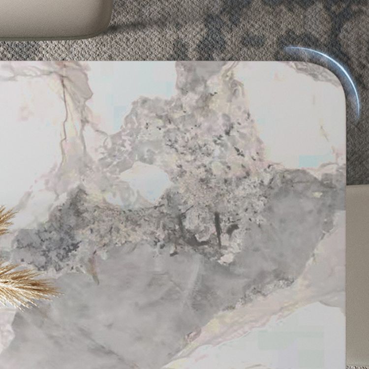 Nordic 1/4/5/7 Pieces Rectangle Dining Set Sintered Stone Top Table with Leather Chairs Clearhalo 'Dining Room Sets' 'Dining Tables & Seating' 'dining_room_set' 'furn' 'furn_dining_room_set' 'Furniture' 'furniture_dining_room_set' 'Kitchen & Dining Furniture' 'kitchen&dining_furn' 'kitchen' 1200x1200_eaa2b15e-3d85-4b7e-a9e9-f90ae479ada9