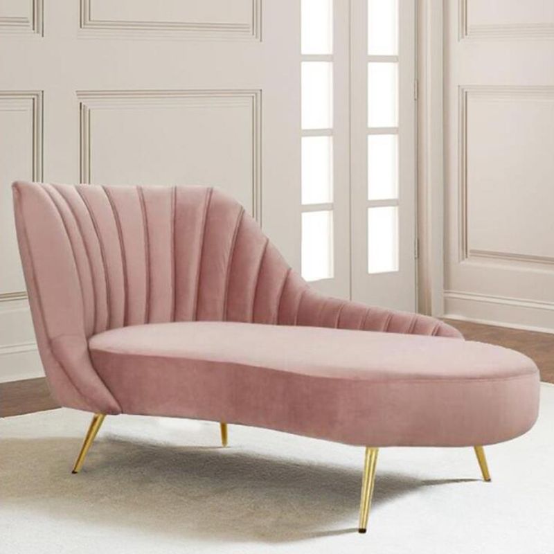 Living Room Recessed Arms Chaise Modern Style Velvet Chaise with Upholster Clearhalo 'Chairs & Seating' 'Chaise Lounge' 'chaise_lounge' 'furn' 'furn_chaise_lounge' 'Furniture' 'Living Room Furniture' 1200x1200_eaa338c3-7a73-461f-8b68-b6a242252467