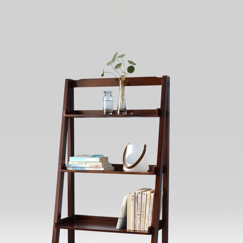 Contemporary Style Ladder Bookcase Wooden Vertical Open Back Book Shelf Clearhalo 'Bookcases' 'furn' 'furn_bookcases' 'Furniture' 'furniture_bookcases' 'Office Furniture' 1200x1200_eaa3ee1a-e3e8-4b87-a277-2a675405a7e8