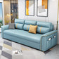 32.67 "Alto Faux Leather Sleeper Nordic Styled Sofa Bed in Blue
