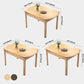 Modern Style Solid Wood Dining Table Round Table with 4 Legs for Home Use Clearhalo ' dining_table' 'Dining Tables & Seating' 'Dining Tables' 'furn' 'furn_dining_table' 'Furniture' 'furniture_dining_table' 'Kitchen & Dining Furniture' 'kitchen&dining_furn' 'kitchen' 'kitchen_dining_table' 1200x1200_eaa6b8b9-edf0-41d2-acd7-576d6763482d