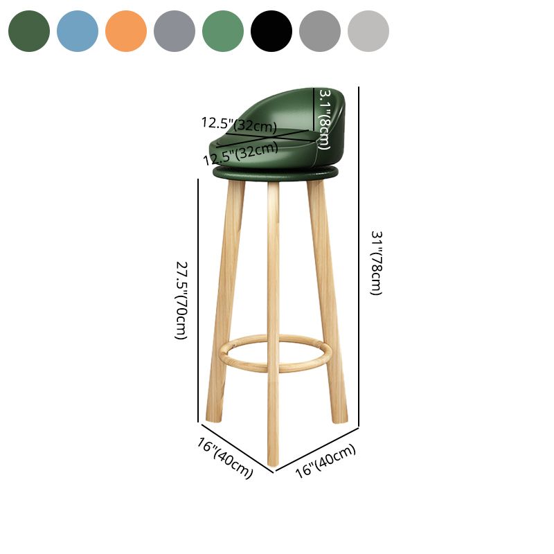 Modern Backrest Armless Counter Stool Steel Cashier Bar Stool with Cushion Clearhalo 'Bar Furniture' 'Bar Stools' 'bar_stools' 'furn' 'furn_bar_stools' 'furniture_bar_stools' 'Kitchen & Dining Furniture' 'kitchen&dining_furn' 'kitchen' 'kitchen_furn' Furniture' 1200x1200_eaa6f110-ed31-479b-ac57-5ee255a34d28