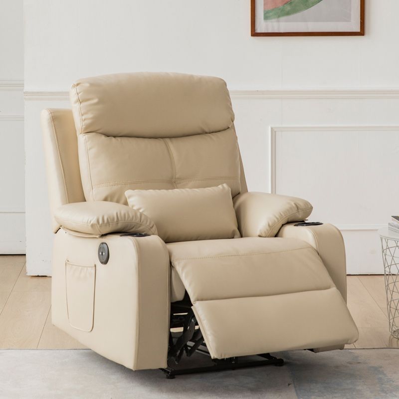 Contemporary Rocking Home Theater Recliner Solid Color Home Theater Recliner Clearhalo 'Chairs & Seating' 'furn' 'furn_recliners' 'Furniture' 'Living Room Furniture' 'Recliners' 1200x1200_eaa76f09-89f0-4b60-a2f5-a6b02aa5f4ba
