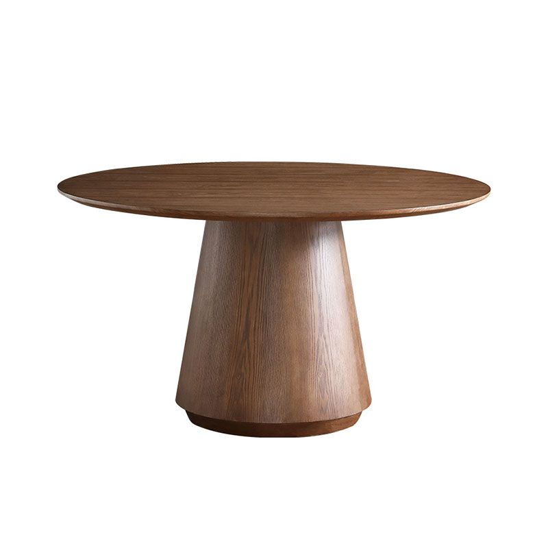 Table à manger ronde Ensemble 1/4/5/7 PCS Table à manger en bois massif et chaises arrière solides