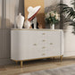 Stone Buffet Table Glam Buffet Credenza with Drawers and Cabinets Clearhalo 'buffet_sideboard' 'Buffets & Sideboards' 'furn' 'furn_buffet_sideboard' 'Furniture' 'Kitchen & Dining Furniture' 1200x1200_eaa7db14-b623-4a31-8061-4e4ae388a47b
