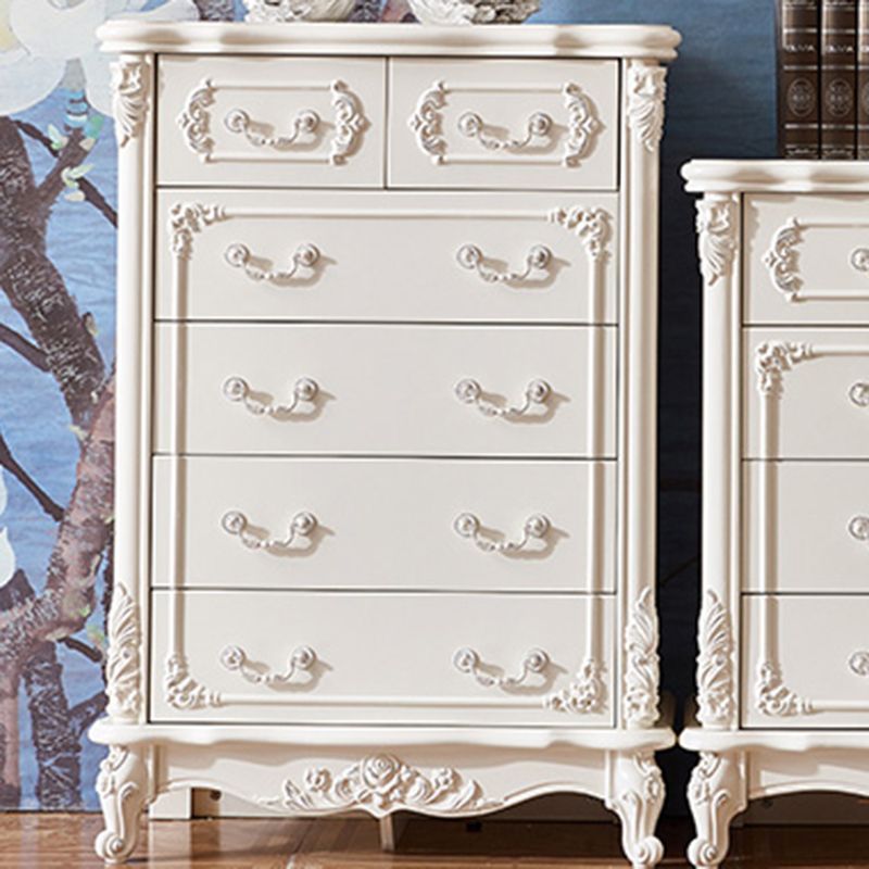 17.71" Wide Accent Chest White Rectangle Standard Chest with Drawers