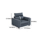 Blue Modern Faux Leather Sectional/Sofa for Living Room, Stain-Resistant