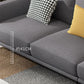 Moderne kussenrugstof sectionele L-vorm vierkante arm sectioneel