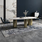 Oval Traditional Luxury Dining Table Sintered Stone Table with 3 Gold Legs Clearhalo ' dining_table' 'Dining Tables & Seating' 'Dining Tables' 'furn' 'furn_dining_table' 'Furniture' 'furniture_dining_table' 'Kitchen & Dining Furniture' 'kitchen&dining_furn' 'kitchen' 'kitchen_dining_table' 1200x1200_eaaad00e-2a8b-4782-b1f3-798d0145fa1c