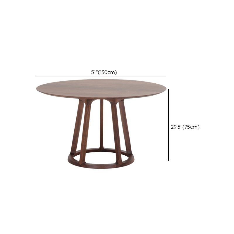 Dining Room Dinner Kitchen Table Solid Wood Round Dining Table Clearhalo 'Dining Tables & Seating' 'Dining Tables' 'dining_table' 'furn' 'furn_dining_table' 'Furniture' 'Kitchen & Dining Furniture' 1200x1200_eaaafe96-bcde-41b3-9ea0-35382a10d628