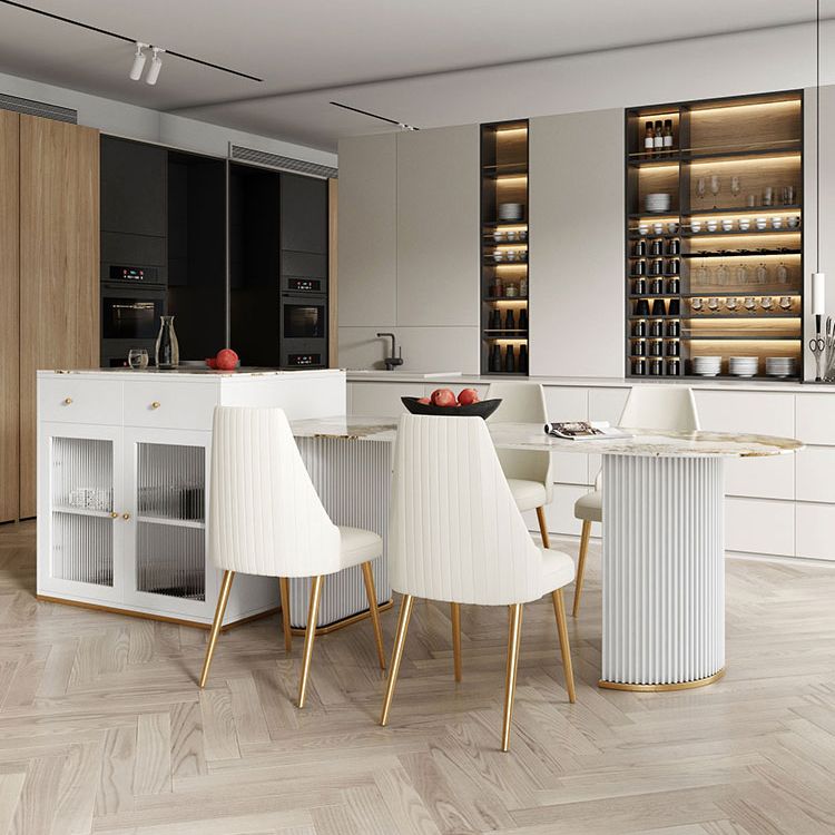 Free Form Sintered Stone Table for Restaurant Luxury Table with Double Pedestal Clearhalo 'Dining Tables & Seating' 'Dining Tables' 'dining_table' 'furn' 'furn_dining_table' 'Furniture' 'furniture_dining_table' 'Kitchen & Dining Furniture' 'kitchen' 'kitchen_dining_table' 1200x1200_eaab4d97-b09b-4336-a2d5-609550fe029a