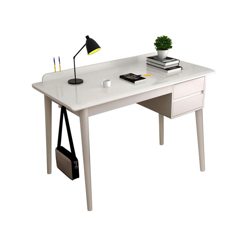 Parsons Modern Rubberwood Office Desk Solid Wood Writing Desk voor huis