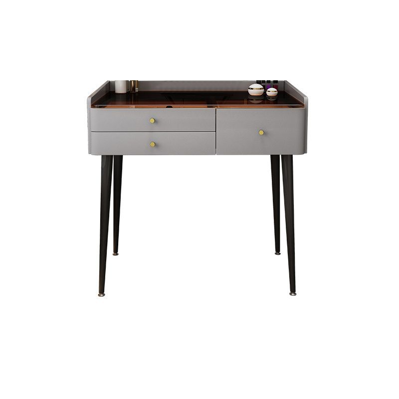 2 Stücke Eitelkeitssatz Glaspop Make-up Eitelkeitstisch in Grau