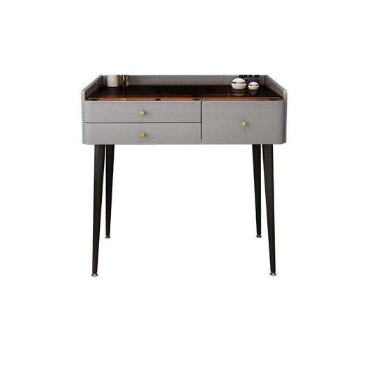 2 Stücke Eitelkeitssatz Glaspop Make-up Eitelkeitstisch in Grau