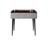 2 Stücke Eitelkeitssatz Glaspop Make-up Eitelkeitstisch in Grau