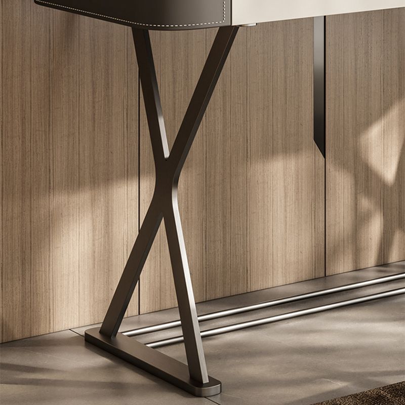 2 cajones de tocador con taburete Glam Stone Top Manaup Tocador de tocador