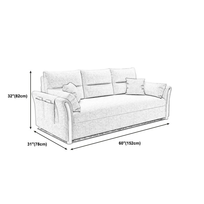 Fabric Sofa Bed Settee Furniture Flared Arm Latex Filled Sofa Clearhalo 'furn' 'furn_sofas' 'Furniture' 'furniture_sofas' 'kitchen' 'kitchen_sofas' 'Living Room Furniture' 'Sofa' 'sofas' 1200x1200_eaadb78c-ad8f-447d-8b2f-22ce21db9a4b
